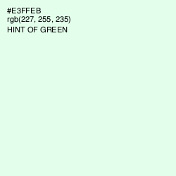 #E3FFEB - Hint of Green Color Image